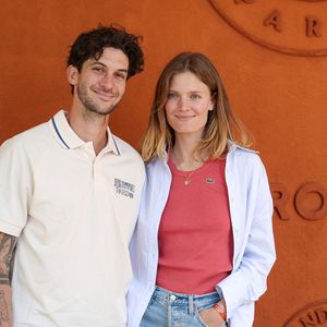 Constance Jablonski et son mari Matthias Dandois au village lors des Internationaux de France de tennis de Roland Garros 2024, à Paris, France, le 7 juin 2024. © Jacovides-Moreau/Bestimage