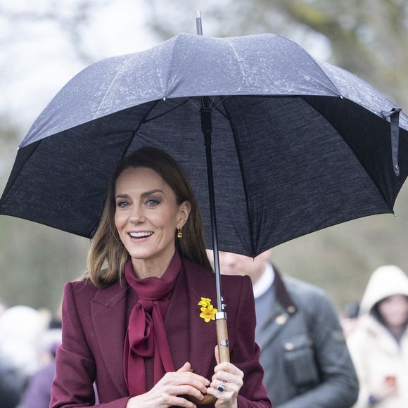 Le Prince William, le Prince de Galles, et Catherine, la Princesse de Galles, visitent Powys, à l'occasion de la fête de la Saint Davids. Photo par GOFF  / BESTIMAGE