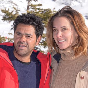 Jamel Debbouze et sa femme Melissa Theuriau assistant à un photocall lors du 20e Festival du film de comédie de l'Alpe d'Huez à l'Alpe d'Huez, France, le 20 janvier 2017. Photo by Julien Reynaud/APS-Medias/ABACAPRESS.COM