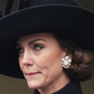 Catherine Kate Middleton, princesse de Galles - La famille royale honore les disparus des deux guerres mondiales lors de la cérémonie Remembrance Sunday ( Dimanche du souvenir ) au Cénotaphe à Londres le 12 novembre 2023. © Julien Burton / Bestimage