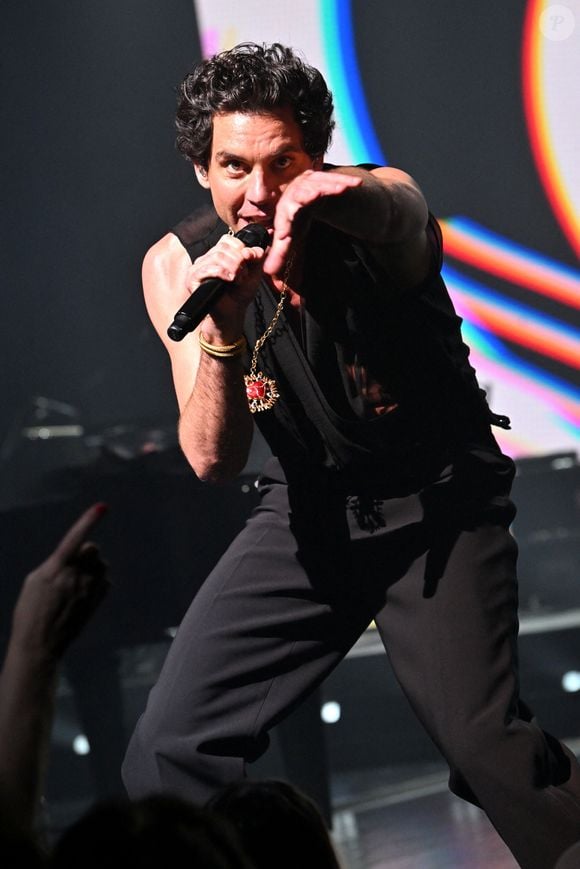 Mika, l'auteur-compositeur-interprète, musicien et acteur libano-américano-britannique, en concert sur la scène du Grand Auditorium du Palais des Festivals de Cannes dans le cadre du MIDEM 2025 le 30 janvier 2025.
 © Bruno Bebert/Bestimage