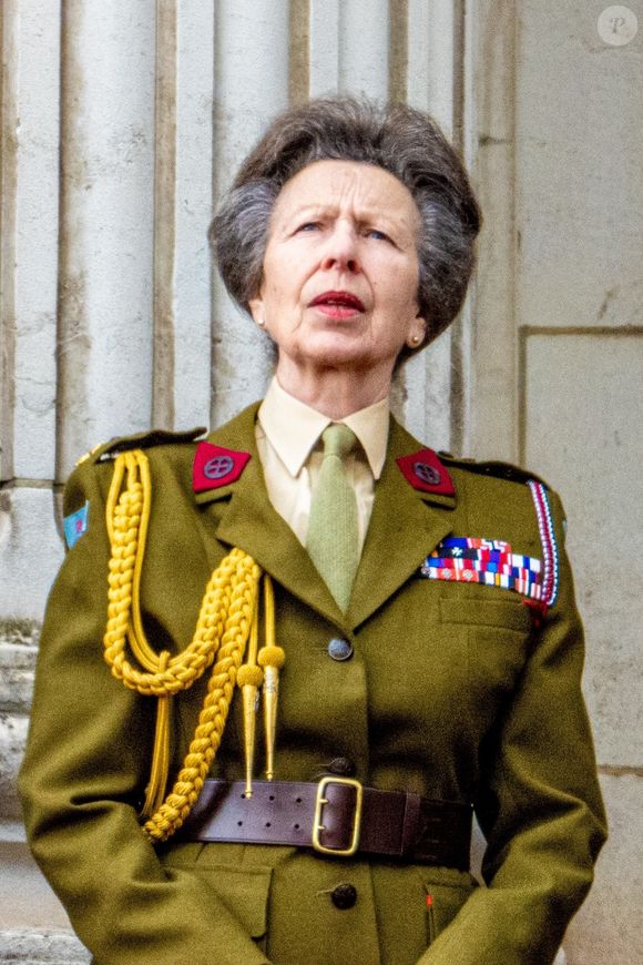 La princesse Anne, - La famille royale britannique assiste aux célébrations du 80ème anniversaire de la fin de la Seconde guerre mondiale (VE Day) à Londres, le 5 mai 2025.