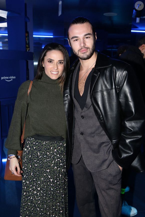 Capucine Anav et Anthony Colette assistent à l'inauguration du 'Prime Video Club' sur la place de la Madeleine, à Paris, France, le 06 décembre 2021. Photo par Jerome Domine/ABACAPRESS.COM