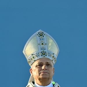 Italie, Rimini, Vatican : le pape Léon XIV célèbre une messe dans le port de Rimini lors d'une visite pastorale. (Credit Image: © Alessia Giuliani/IPA via ZUMA Press / Bestimage)