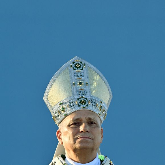 Italie, Rimini, Vatican : le pape Léon XIV célèbre une messe dans le port de Rimini lors d'une visite pastorale. (Credit Image: © Alessia Giuliani/IPA via ZUMA Press / Bestimage)