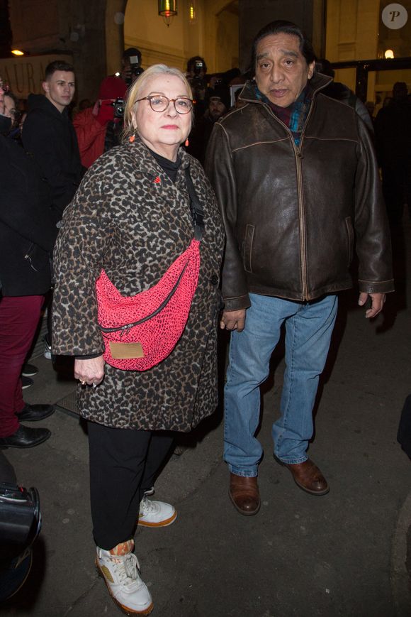 Josiane Balasko et George Aguilar arrivent au défilé de Jean Paul Gaultier lors de la Haute Couture printemps/été 2020 à Paris le 22 janvier 2020. Photo by Nasser Berzane/ABACAPRESS.COM