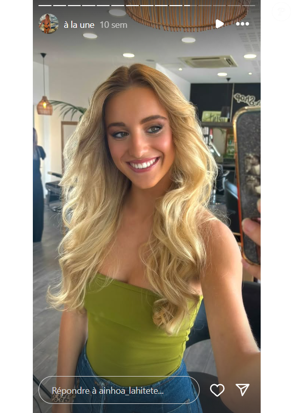 Aïnhoa Lahitete, Miss Aquitaine 2025 en route pour Miss France 2026. Capture Instagram