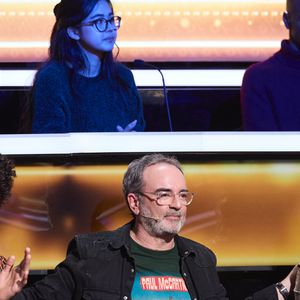 Exclusif - Gwendal Marimoutou, Bruno Solo, Christelle Chollet - Enregistrement de l'émission "100% Logique", présentée par Cyril Féraud et diffusée le le 19 avril 2025 sur France 2. Le 18 décembre 2024. © Cyril Moreau/Bestimage