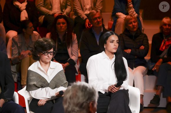 Exclusif - Sepideh Farsi et Hafsia Herzi, sur le plateau de l'émission "C ce soir" lors du 78ème Festival International du Film de Cannes, France, le 16 mai 2025. © Jack Tribeca/Bestimage