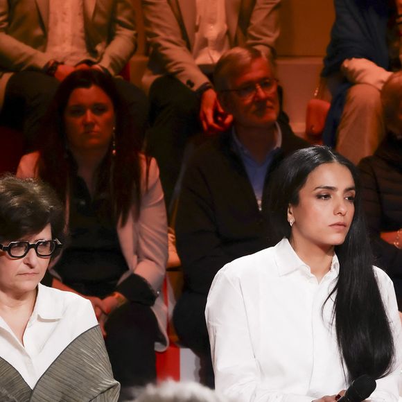 Exclusif - Sepideh Farsi et Hafsia Herzi, sur le plateau de l'émission "C ce soir" lors du 78ème Festival International du Film de Cannes, France, le 16 mai 2025. © Jack Tribeca/Bestimage