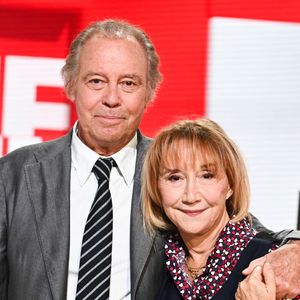 Exclusif - Michel Leeb et Marie-Anne Chazel - Enregistrement de l'émission "Vivement Dimanche" au Studio Gabriel à Paris, présentée par M.Drucker et diffusée le 5 octobre sur France 3 © Guillaume Gaffiot / Bestimage 