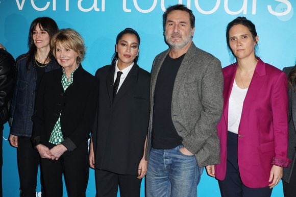 Suliane Brahim, Miou-Miou, Leila Bekhti, Gilles Lellouche et Jeanne Herry assistent à l'avant-première de 'Je verrai toujours vos visages' à l'UGC Normandie le 14 mars 2023 à Paris, France. Photo Jerome Dominé/ABACAPRESS.COM