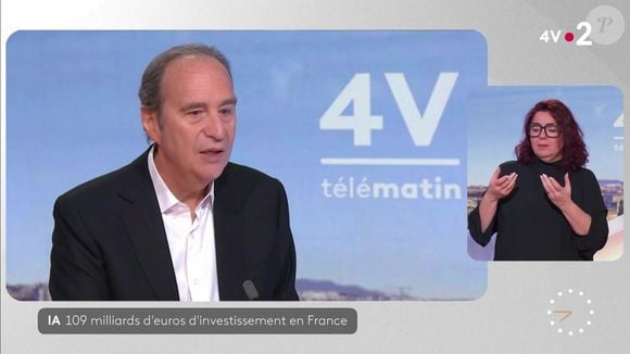 Xavier Niel en interview pour les 4V sur Télématin le 10 février 2025