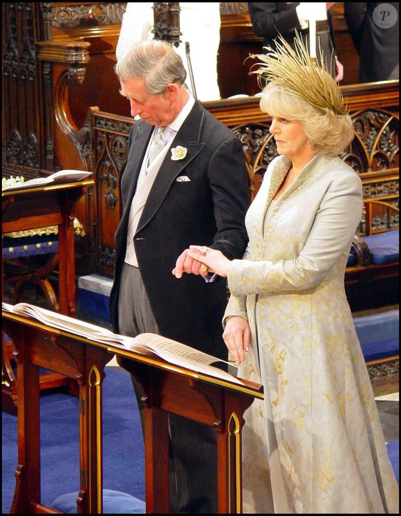 Mariage de Charles et Camilla à Windsor le 9 avril 2005 GOFF INF / BESTIMAGE