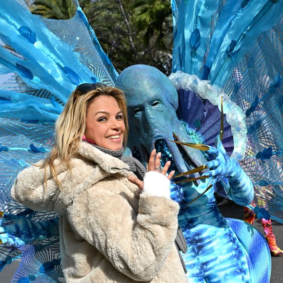 Séverine Ferrer - Dernière Bataille de Fleurs de la 140eme édition du Carnaval de Nice "Roi des Oceans" à Nice, le 1er mars 2025. © Bruno Bebert/Bestimage