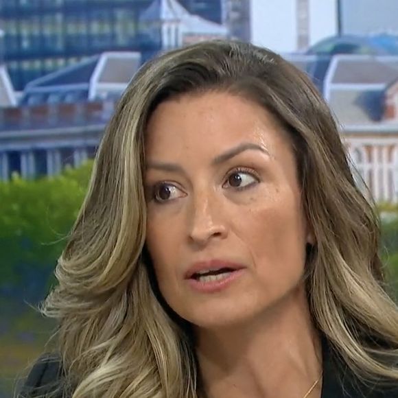 Rebecca Loos revient sur sa prétendue liaison avec David Beckham dans l'émission "Good Morning Britain", suite à la diffusion de la série-documentaire sur la famille Beckham (Netflix). Le 30 octobre 2023.