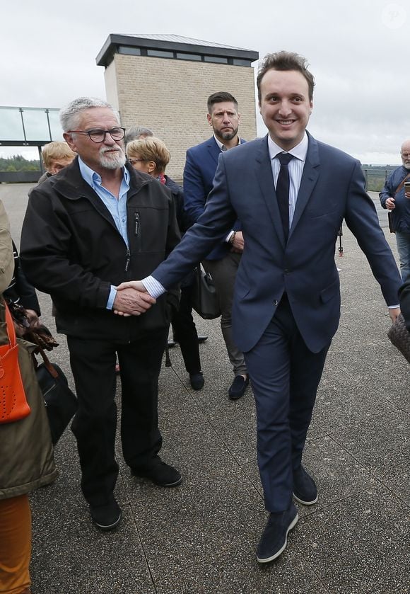Claude Chirac, son mari Frédéric Salat-Baroux et son fils Martin Rey-Chirac au musée du président Jacques Chirac de Sarran en Corrèze le 5 octobre 2019. © Patrick Bernard/Bestimage