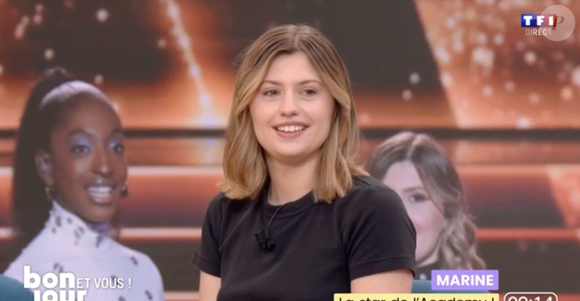 Et de nuancer néanmoins : "Mais en même temps, je ne vais pas me plaindre".

Marine, gagnante de la "Star Academy", dans la matinale "Bonjour !" de TF1