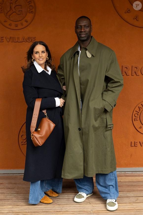 Omar Sy et sa femme Helene au village lors des Internationaux de France de Tennis de Roland Garros 2025, à Paris, France, le 7 juin 2025. © Cyril Moreau/Bestimage