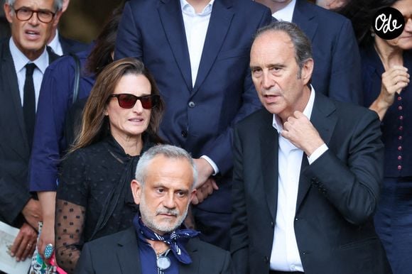 Camille Cottin, Xavier Niel à la sortie des obsèques de Mathilde Favier en l'église Saint-Sulpice à Paris le 31 août 2026.

© Dominique Jacovides-Cyril Moreau/Bestimage