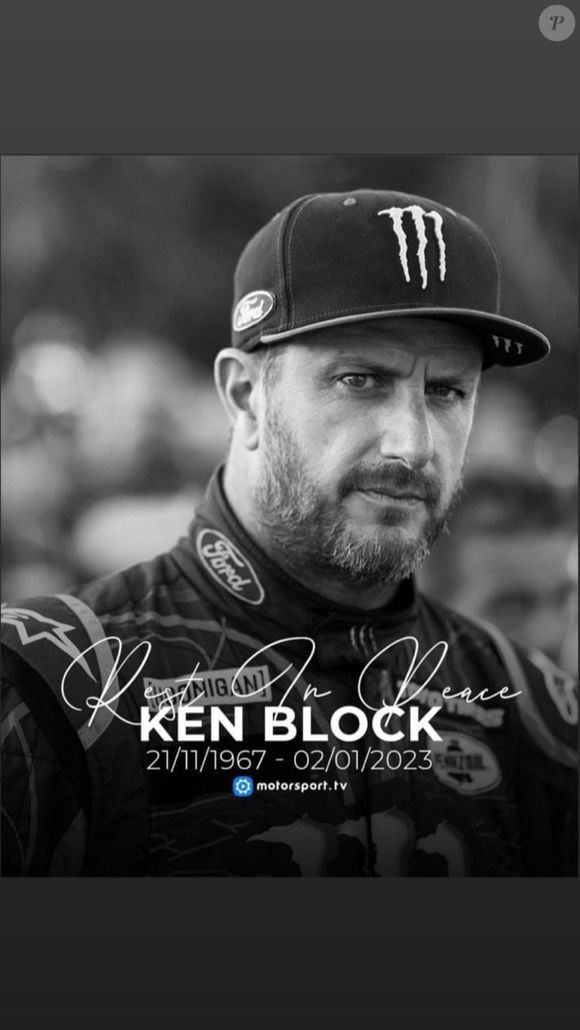 David Hallyday rend hommage à Ken Block.