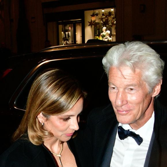 Richard Gere et Alejandra Silva assistent à un dîner en son honneur à l'occasion du « ELLE Eco Award 2024 », le 27 novembre 2024, à Madrid (Espagne). Óscar Ortiz / Europa Press