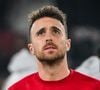 L'attaquant de Liverpool a tragiquement perdu la vie à l'âge de 28 ans le 3 juillet 2025, au côté de son frère André, dans un grave accident de voiture en Espagne.

Diogo Jota lors du match entre Liverpool et le PSG, le 5 mars 2025, à Paris, au Parc des Princes. © Matthieu Mirville/ZUMA Press Wire