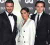 Victoria Beckham prend la parole lors de la table ronde “Time100” et évoque indirectement les tensions avec son fils aîné.

David Beckham, Victoria Beckham, Brooklyn Beckham - Photocall de la soirée "GQ Men of the Year" Awards à Londres. 
Backgrid UK/ Bestimage