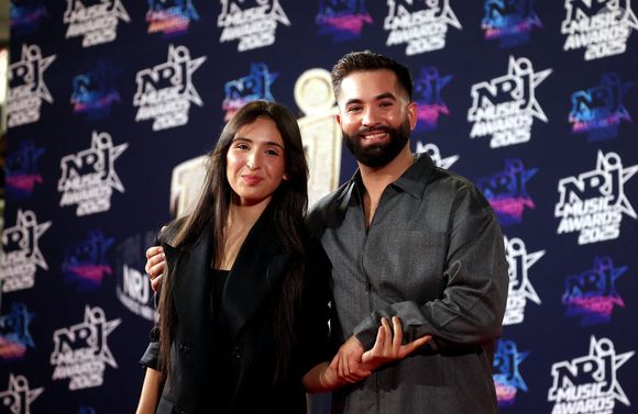 Kendji Girac et Ambre (Star Academy 2025) au photocall de la 27ème édition des NRJ Music Awards au palais des Festivals de Cannes, France, le 31 octobre 2025. © Dominique Jacovides/Bestimage