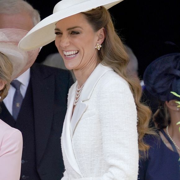 Catherine, Princesse de Galles (Catherine (Kate) Middleton, princesse de Galles), assiste à la cérémonie de l'Ordre de la Jarretière à la chapelle Saint-Georges du château de Windsor le 16 juin 2025 à Windsor, Angleterre.

MirrorPix/Pool/Bestimage
