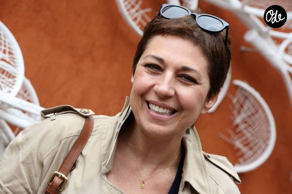 Valérie Benguigui au 9e jour des internationaux de France de Roland-Garros, le 4 juin 2012.