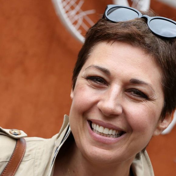 Valérie Benguigui au 9e jour des internationaux de France de Roland-Garros, le 4 juin 2012.