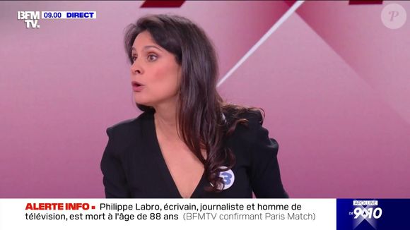 Apolline de Malherbe porte un accessoire qui ne passe pas inaperçu à l'antenne, le 4 juin 2025, sur BFMTV