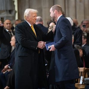 Le président élu des États-Unis Donald Trump et William, prince de Galles, assistent à la cérémonie de réouverture de la cathédrale Notre-Dame de Paris, le 7 décembre 2024.