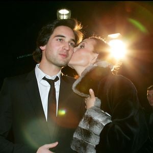 Carole Bouquet Dimitri Rassam au Fouquet's pour les Cesar en février 2006 © Rindoff Borde Bestimage