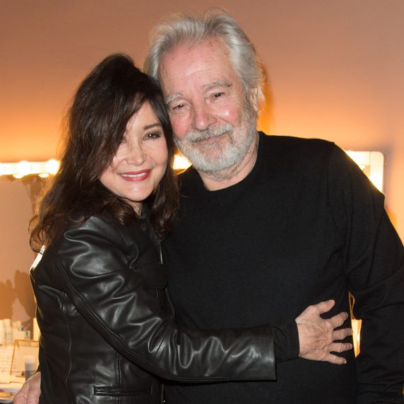 Evelyne Bouix et son mari Pierre Arditi - Générale de la pièce "Quelque part dans cette vie" au théâtre Edouard VII à Paris le 12 février 2018. © Coadic Guirec-Pierre Perusseau/Bestimage