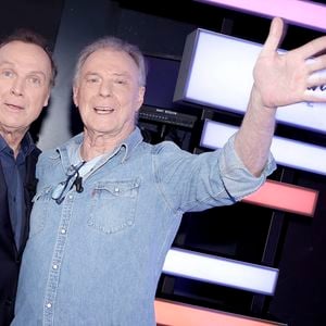 Exclusif - Julien Lepers et Herbert Léonard lors de l'enregistrement de l'émission "Chez Jordan de Luxe" à Paris. Le 8 octobre 2024
© Cédric Perrin / Bestimage