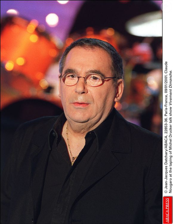 © Jean-Jacques Datchary/ABACA. 22853-36. Paris-France, 09/01/2001. Claude Nougaro lors de l'enregistrement de l'émission Vivement Dimanche de Michel Drucker.
