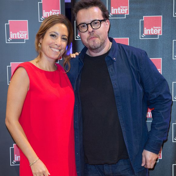 Lea Salame, Nicolas Demorand pour France Inter lors de la présentation des programmes de Radio France pour 2016/17 à Paris, France le 30 août 2017. Photo by Nasser Berzane/ABACAPRESS.COM