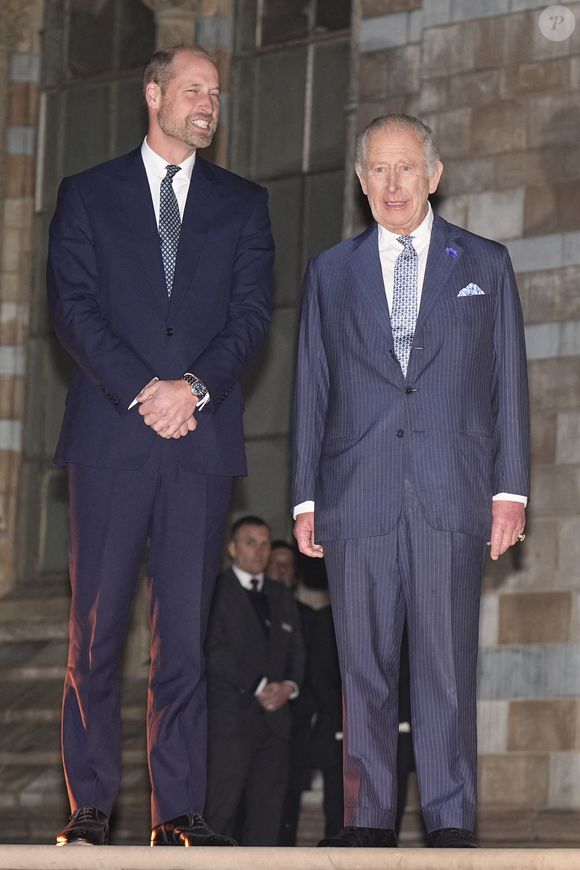 Le roi Charles III et le prince de Galles assistent à l'événement Countdown to Cop30, organisé conjointement par le Natural History Museum et le gouvernement britannique au London Museum. Cet événement rassemble les acteurs de la lutte contre le changement climatique et la perte de la nature, en amont du sommet de la Cop30 qui se tiendra à Belém, au Brésil, en novembre. Jeudi 9 octobre 2025. Photo par Henry Nicholls/PA Wire/ABACAPRESS.COM