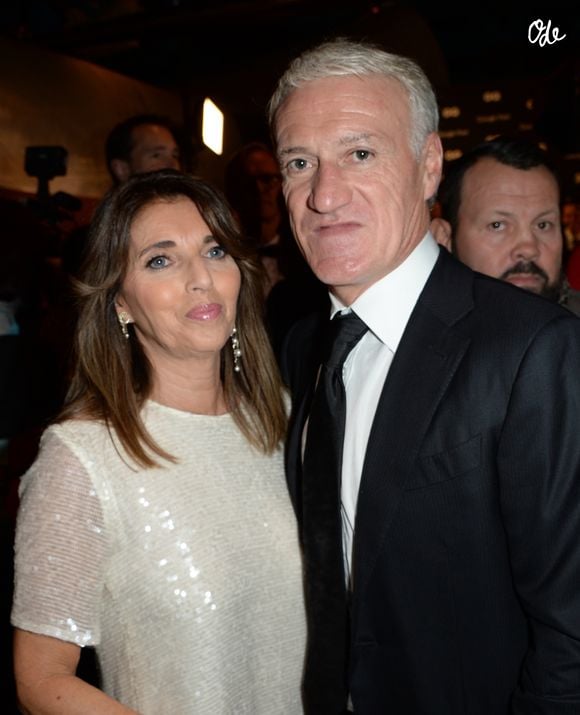 Didier Deschamps (Manager de la décennie) et sa femme Claude - Cocktail pour la remise des GQ Awards "Les Hommes de l'Année 2018" au Centre Pompidou à Paris, le 26 novembre 2018. © Veeren/Bestimage