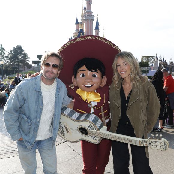 Exclusif - Philippe Lacheau et sa compagne Elodie Fontan au lancement du Disney Music Festival à Disneyland Paris le 26 avril 2025. © Coadic Guirec / Bestimage