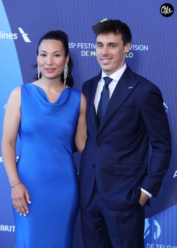 Louis Ducruet, Marie Chevalier - Séance photo lors de la cérémonie d'ouverture de la 65e édition du Festival TV de Monte-Carlo, le 12 juin 2026
 © Denis Guignebourg / Bestimage