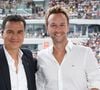 Laurent Luyat et Cyril Féraud - Plateau de France Télévision lors des Internationaux de France de Tennis de Roland Garros 2023 - Jour 15 à Paris le 11 Juin 2023.  © Bertrand Rindoff / Bestimage