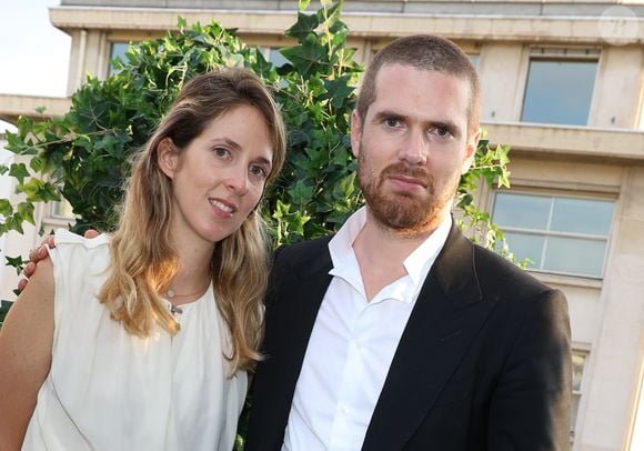 Exclusif - Joy Desseigne Barrière et son frère Alexandre Barrière -  Inauguration du Rooftop "Le Marta - Jardin suspendu" au sommet de l'hôtel Barrière Fouquet's à Paris le 26 juin 2024.  © Coadic Guirec / Bestimage