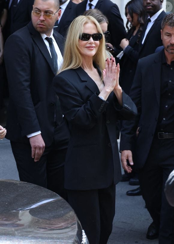 Nicole Kidman - Arrivées au défilé Balenciaga Collection Haute Couture Automne/Hiver 2025-2026 lors de la Fashion Week de Paris (PFW), le 9 juillet 2025. 
© Denis Guignebourg / Bestimage