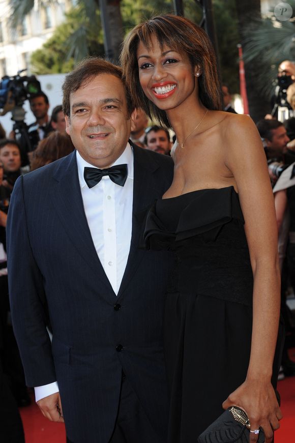 Didier Bourdon et sa compagne Marie-Sandra arrivent à la projection de 'Un Prophète' lors du 62ème Festival de Cannes au Palais des Festivals à Cannes, France le 16 mai 2009. Photo Nebinger-Orban/ABACAPRESS.COM