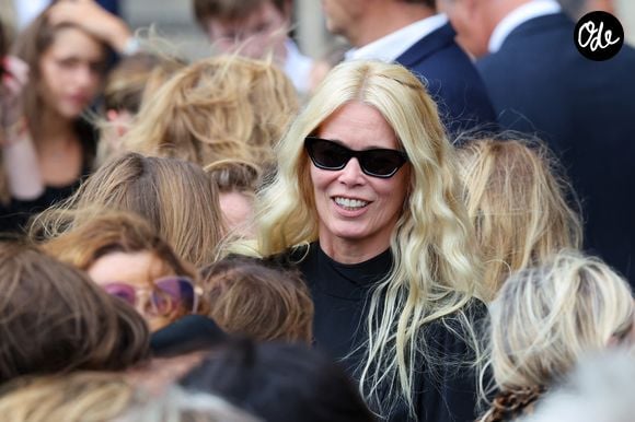 Claudia Schiffer à la sortie des obsèques de Mathilde Favier en l'église Saint-Sulpice à Paris le 31 aout 2026.

© Dominique Jacovides-Cyril Moreau/Bestimage