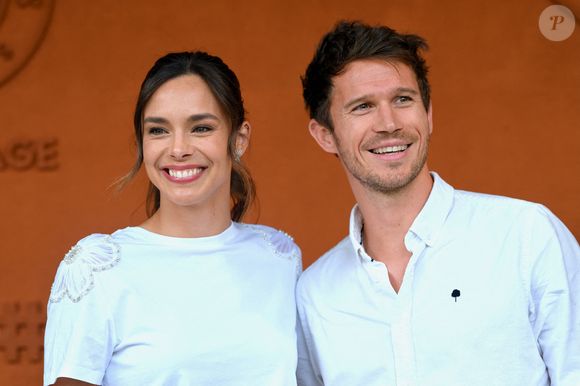 Marine Lorphelin et Stanislas Gruau sont vus au Village pendant les Internationaux de France à Roland Garros le 03 juin 2025 à Paris, France. Photo by ABACAPRESS.COM