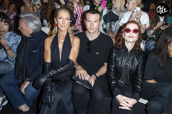 Céline Dion, Pepe Muñoz, Isabelle Huppert - Défilé Schiaparelli haute couture Automne-Hiver 2019/2020 à Paris, le 1er juillet 2019. © Olivier Borde/Bestimage